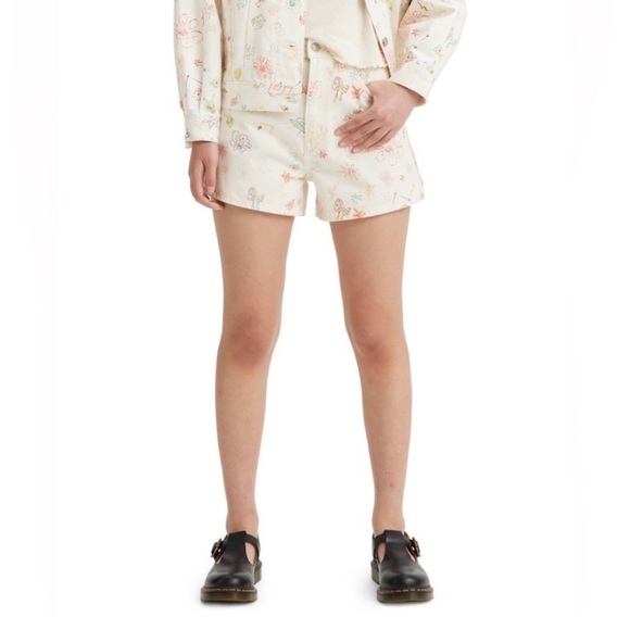 Levi's Pants - Levi’s High Waisted Space Doodle Mom Shorts
